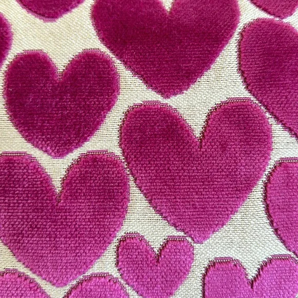 Soho Studio Valentine Pillow 💕 Feather Pillow Pink Beige New - Picture 5 of 6